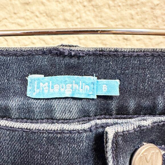 J Mclaughlin Wide Leg Crop Jeans Womens Size 6 High Rise - Picture 4 of 7